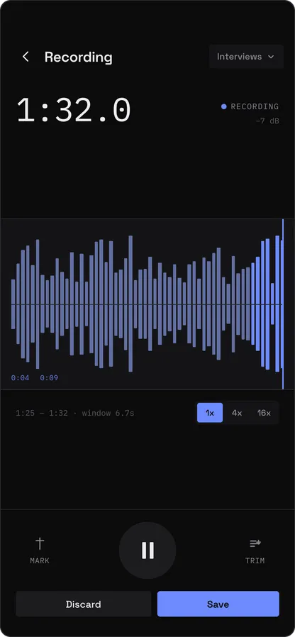 Recorder — recording